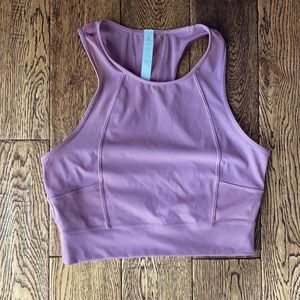 Lululemon crop top with mess sides, size 6